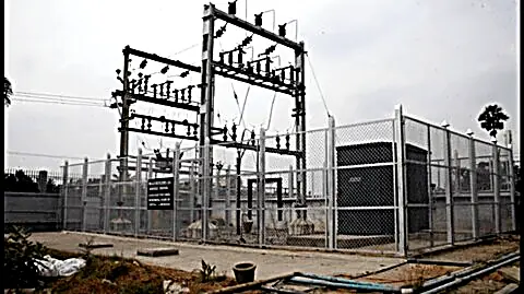 External electrification — HT substation gantry and yard works